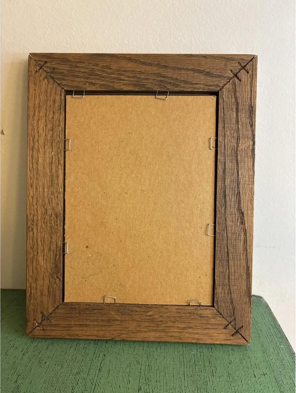 Vintage Solid Wood Picture Frame 7 by 5 Rustic Brown Tabletop Photo Frame